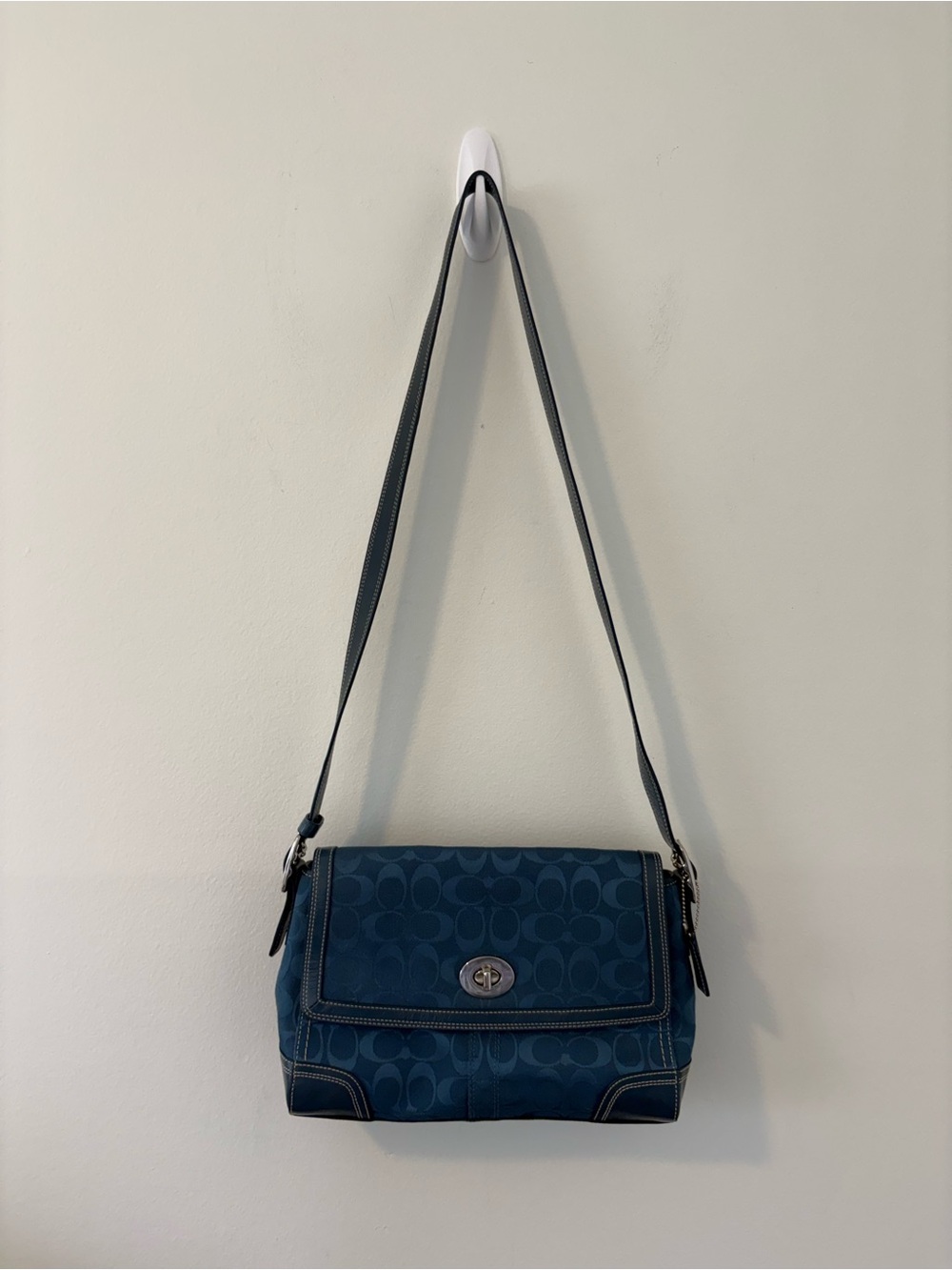 Coach Y2K Canvas Shoulder Bag F13972